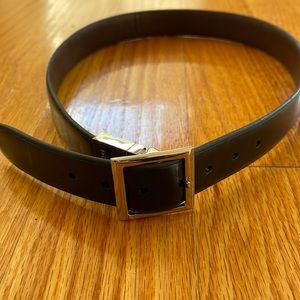 Reversible kids Dockers black and brown leather belt size M 26-28